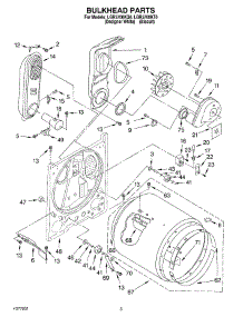 03 - Bulkhead parts for Whirlpool Dryer LGR5700KT0 from AppliancePartsPros.com