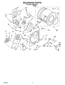 03 - Section parts for Whirlpool Dryer LER3634JW1 from AppliancePartsPros.com