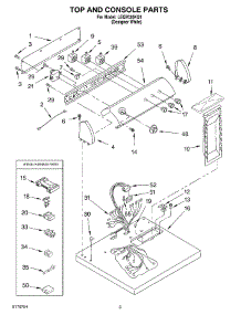 02 - Section parts for Whirlpool Dryer LEQ7030KQ1 from AppliancePartsPros.com