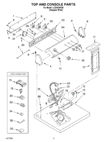 02 - Section parts for Whirlpool Dryer LEQ7030KQ0 from AppliancePartsPros.com
