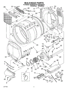 03 - Bulkhead parts for Whirlpool Dryer GEW9200LQ0 from AppliancePartsPros.com
