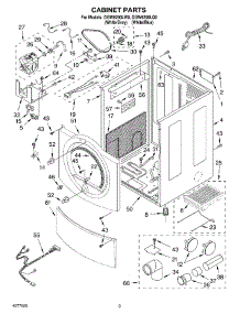 02 - Cabinet parts for Whirlpool Dryer GGW9200LW0 from AppliancePartsPros.com