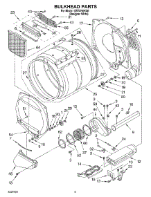 04 - Bulkhead parts for Whirlpool Dryer CEE2760KQ0 from AppliancePartsPros.com
