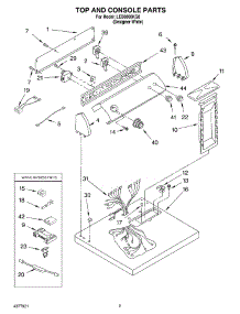 02 - Section parts for Whirlpool Dryer LEB6000KQ0 from AppliancePartsPros.com