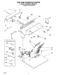 02 - Section parts for Whirlpool Dryer LER5636KT0 from AppliancePartsPros.com