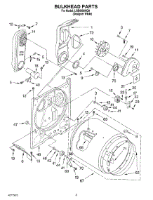 03 - Bulkhead parts for Whirlpool Dryer LGB6000KQ0 from AppliancePartsPros.com