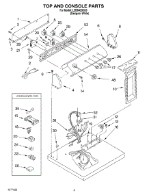 02 - Section parts for Whirlpool Dryer LEB6400KQ0 from AppliancePartsPros.com