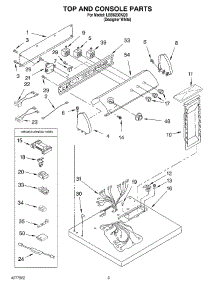 02 - Section parts for Whirlpool Dryer LEB6200KQ0 from AppliancePartsPros.com