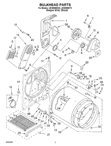 03 - Section parts for Whirlpool Dryer LEQ9558KQ0 from AppliancePartsPros.com
