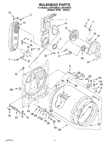 03 - Bulkhead parts for Whirlpool Dryer LGR7620KQ0 from AppliancePartsPros.com