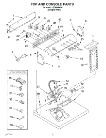 02 - Section parts for Whirlpool Dryer LEQ9508KQ0 from AppliancePartsPros.com