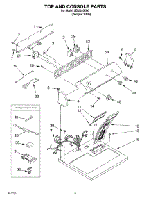 02 - Section parts for Whirlpool Dryer LER5620KQ0 from AppliancePartsPros.com