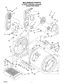 03 - Bulkhead parts for Whirlpool Dryer LGQ9557KT0 from AppliancePartsPros.com