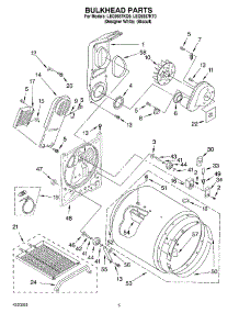 03 - Section parts for Whirlpool Dryer LEQ9957KQ0 from AppliancePartsPros.com