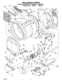 03 - Section parts for Whirlpool Dryer GEW9868KL0 from AppliancePartsPros.com