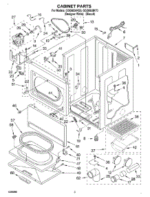 02 - Cabinet, Optional parts for Whirlpool Dryer GGQ8858KQ0 from AppliancePartsPros.com