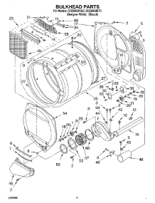 03 - Bulkhead parts for Whirlpool Dryer GGQ8858KT0 from AppliancePartsPros.com
