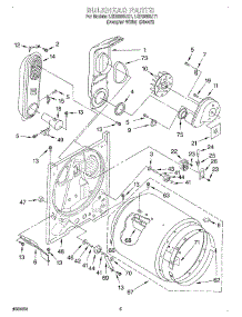 03 - Bulkhead parts for Whirlpool Dryer LGR5600JQ1 from AppliancePartsPros.com