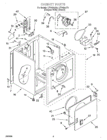 02 - Section parts for Whirlpool Dryer LEV4634JQ0 from AppliancePartsPros.com