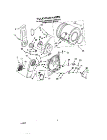 03 - Section parts for Whirlpool Dryer LEV4634JT0 from AppliancePartsPros.com