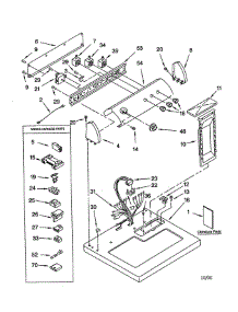 Top And Console parts for Whirlpool Dryer LGQ8858JQ1 from AppliancePartsPros.com