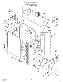 02 - Section parts for Whirlpool Dryer LER2614JQ0 from AppliancePartsPros.com