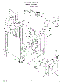 02 - Section parts for Whirlpool Dryer LER3624JQ0 from AppliancePartsPros.com