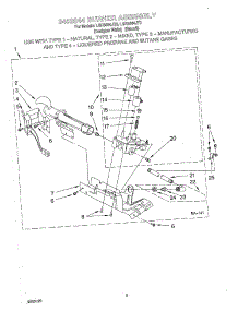 03 - 3402844 Burner Assembly parts for Whirlpool Dryer LGR5644JQ0 from AppliancePartsPros.com