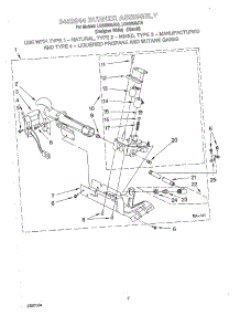04 - 3402844 Burner Assembly parts for Whirlpool Dryer LGR5600JQ0 from AppliancePartsPros.com