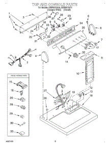 02 - Section parts for Whirlpool Dryer GEW9878JQ0 from AppliancePartsPros.com