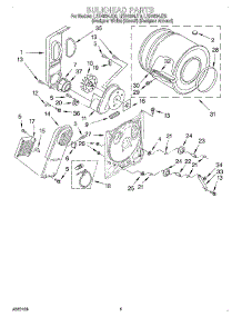 03 - Section parts for Whirlpool Dryer LER4634JZ0 from AppliancePartsPros.com