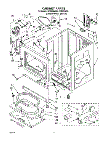 02 - Cabinet Parts parts for Whirlpool Dryer GEQ8858JT0 from AppliancePartsPros.com