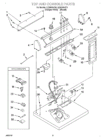 02 - Section parts for Whirlpool Dryer LEN2000JT0 from AppliancePartsPros.com