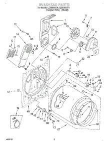 03 - Section parts for Whirlpool Dryer LEN2000JT0 from AppliancePartsPros.com