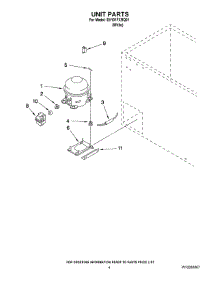 03 - Unit Parts parts for Whirlpool Freezer EH101FXRQ01 from AppliancePartsPros.com