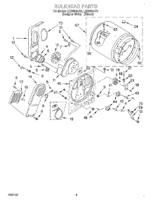03 - Section parts for Whirlpool Dryer LER5600JT0 from AppliancePartsPros.com