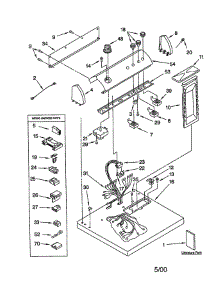 Top And Console parts for Whirlpool Dryer LGQ8000JQ0 from AppliancePartsPros.com