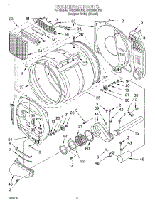 03 - Bulkhead parts for Whirlpool Dryer GGQ8858JQ0 from AppliancePartsPros.com