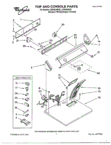 Top And Console / Literature / Optional parts for Whirlpool Dryer LGR4634DZO from AppliancePartsPros.com