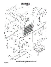 03 - Unit Parts parts for Whirlpool Freezer EV205NZTQ00 from AppliancePartsPros.com
