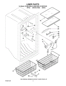 02 - Liner Parts parts for Whirlpool Freezer EV188NYWQ00 from AppliancePartsPros.com
