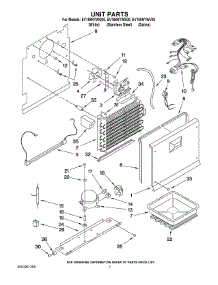 04 - Unit Parts parts for Whirlpool Freezer EV188NYWS00 from AppliancePartsPros.com