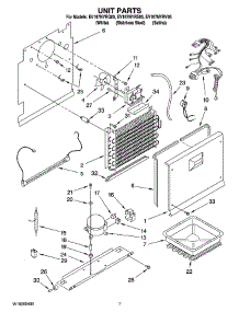 04 - Unit Parts parts for Whirlpool Freezer EV187NYRS05 from AppliancePartsPros.com
