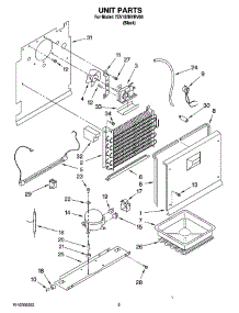 03 - Unit Parts parts for Whirlpool Freezer 7EV187NYRV00 from AppliancePartsPros.com