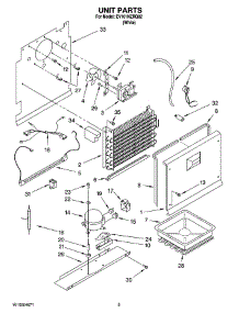 03 - Unit Parts parts for Whirlpool Freezer EV161NZRQ02 from AppliancePartsPros.com