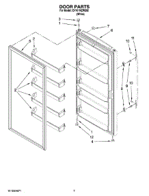 04 - Door Parts, Optional Parts (Not Included) parts for Whirlpool Freezer EV161NZRQ02 from AppliancePartsPros.com