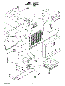 03 - Unit Parts parts for Whirlpool Freezer EVL201NXRQ06 from AppliancePartsPros.com