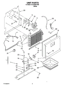 03 - Unit Parts parts for Whirlpool Freezer EVL202NXTN00 from AppliancePartsPros.com