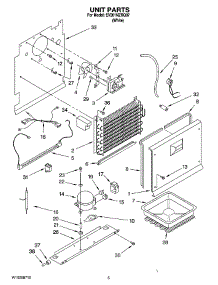 03 - Unit Parts parts for Whirlpool Freezer EV201NZRQ07 from AppliancePartsPros.com