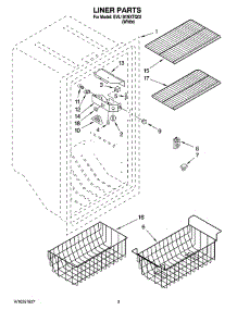 02 - Liner Parts parts for Whirlpool Freezer EVL181NXTQ02 from AppliancePartsPros.com